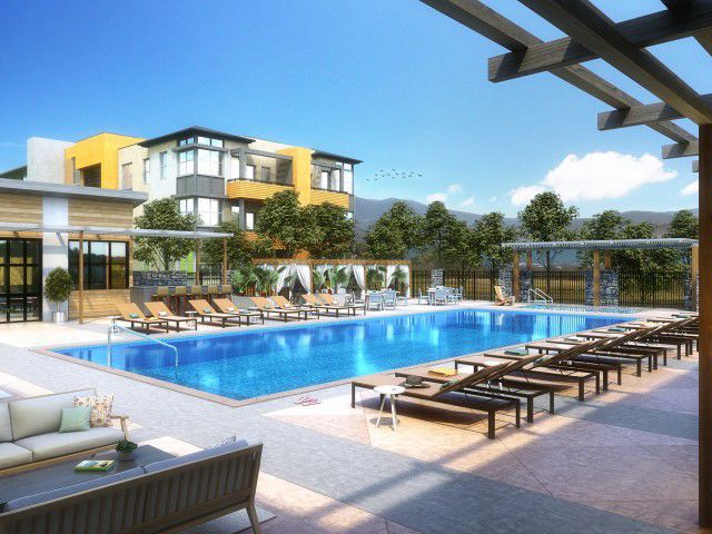 An image of the future pool at the Braydon Apartment complex in Napa.